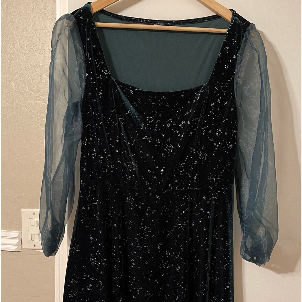 Shein sparkle tulle party cocktail dress